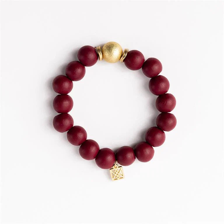 Michelle McDowell Ryden Bracelet - Gameday Maroon-Bracelets-Michelle McDowell-gameday-The Twisted Chandelier