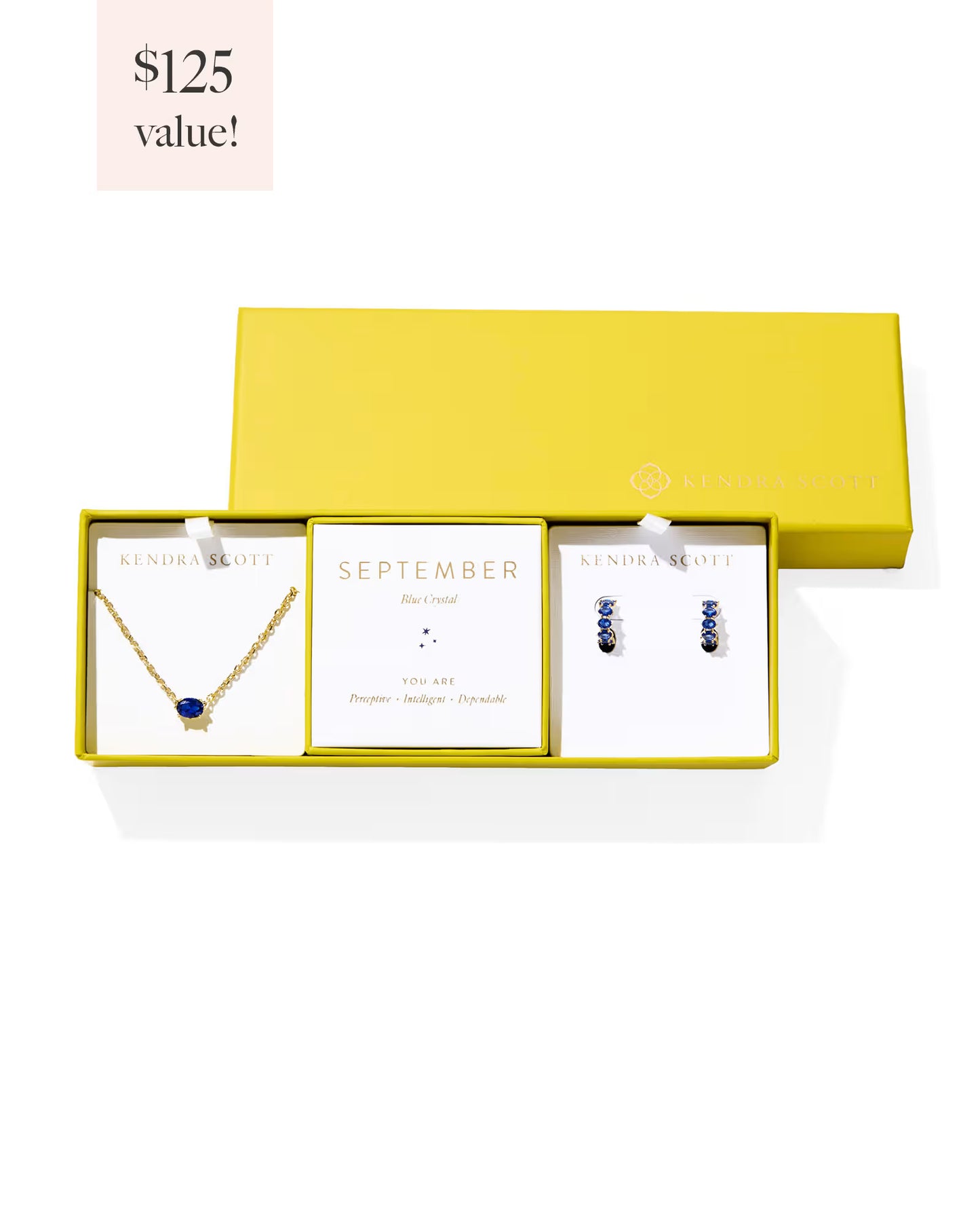 Kendra Scott Cailin Birthstone Gift Set Gold Blue Crystal-Kendra Scott-G00086GLD-The Twisted Chandelier