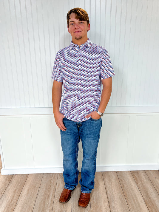 Men's Texas Tailing Polo-SALT WATER SOUL-FD 01/23/26-The Twisted Chandelier