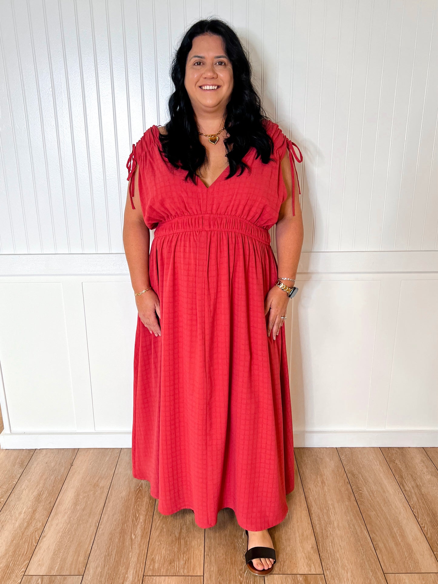 Valerie Textured Woven Goddess like Midi Flare Dress-Dress-Heyson-04/21/25,05/25/24,1st md,BIN A2,Max Retail,western & concert-The Twisted Chandelier