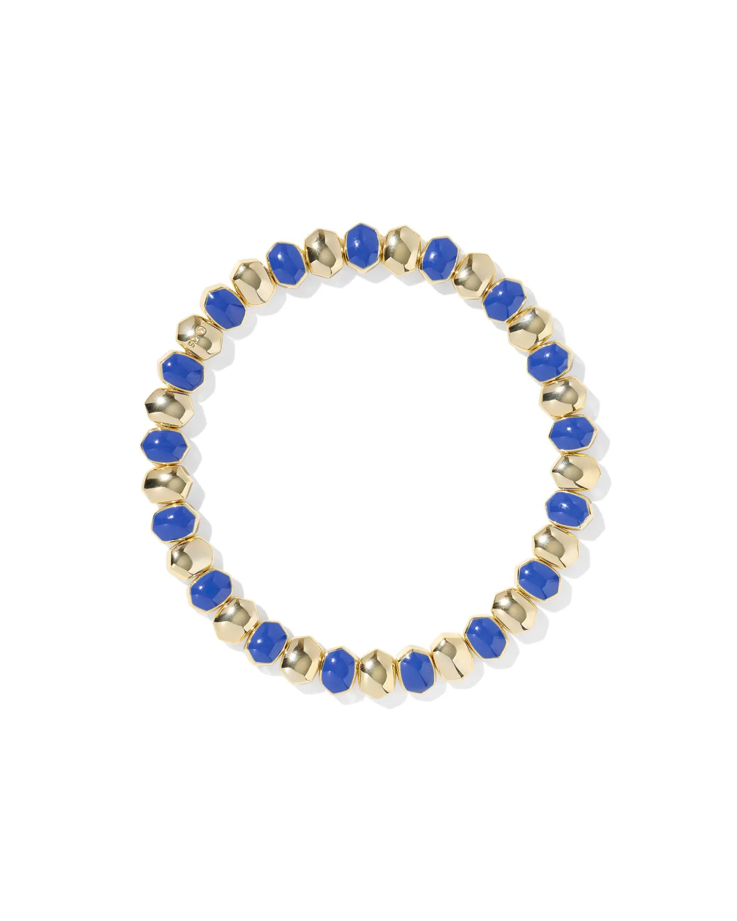 Kendra Scott Daphne Enamel Stretch Bracelet Gold Blue Enamel-Bracelets-Kendra Scott-08/21/25,B00318GLD-The Twisted Chandelier