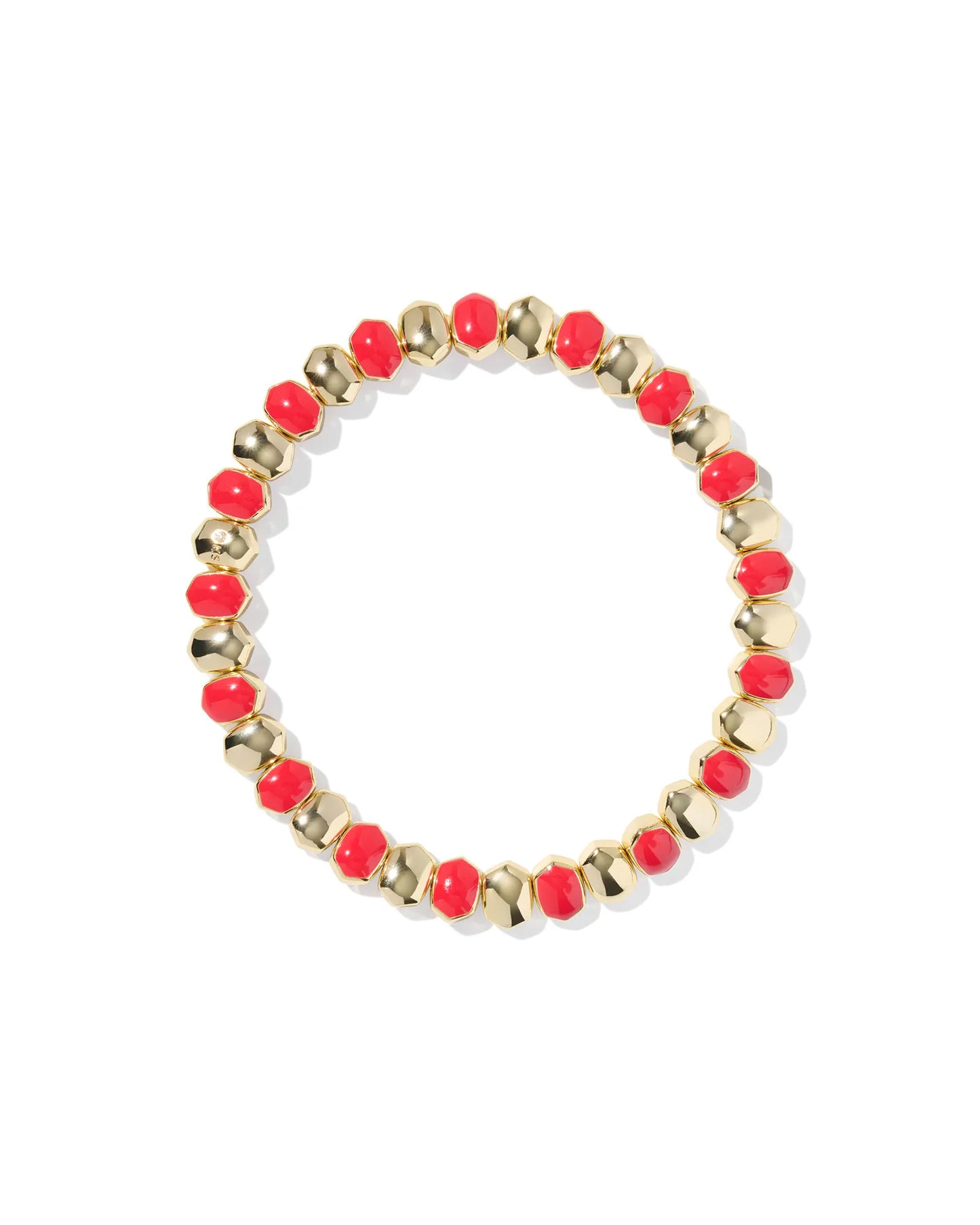 Kendra Scott Daphne Enamel Stretch Bracelet Gold Red Enamel-Bracelets-Kendra Scott-08/21/25,B00318GLD-The Twisted Chandelier