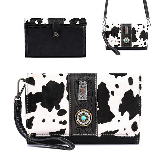 Western Cow Print Crossbody Clutch Bag-Something Special LA-Max Retail-The Twisted Chandelier