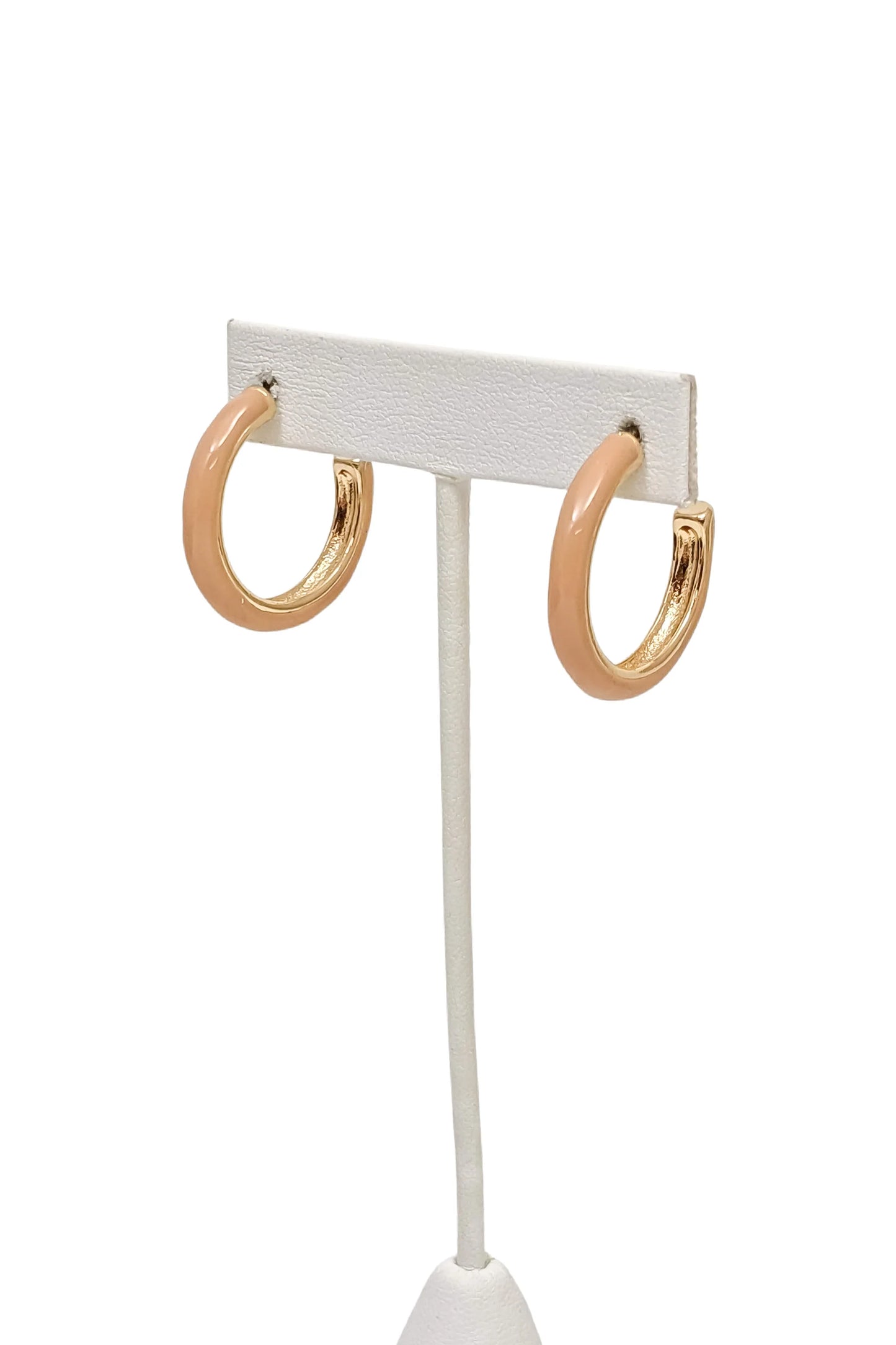 Danette Hoops -Light Brown-Hoop Earrings-MY GIRL IN LA-The Twisted Chandelier