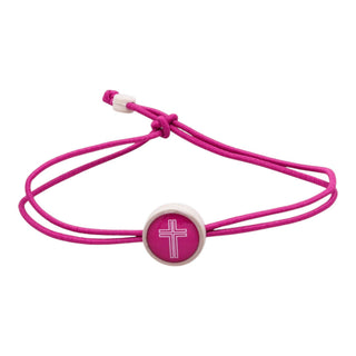 Tap To Pray® Survivor Series Bungee Bracelet-Tap To Pray-Dragon Fruit + Cross-The Twisted Chandelier