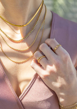 Gold Rope Chain Necklace-Necklace-WJW-The Twisted Chandelier