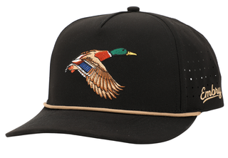Men's Black Mallard Golf Hat-Hat-Embry Outdoors-NewArrival-The Twisted Chandelier