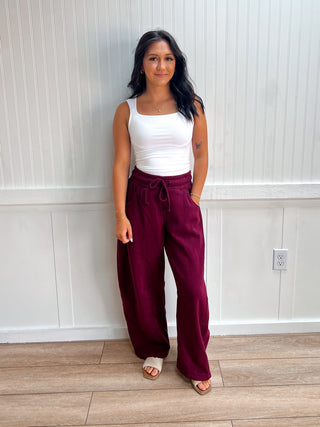 Ellison Fleece Barrel Leg Sweatpants-Pants-Zenana-bottoms,Fall Favorites,FD 09/19/26,gameday,NewArrival-The Twisted Chandelier