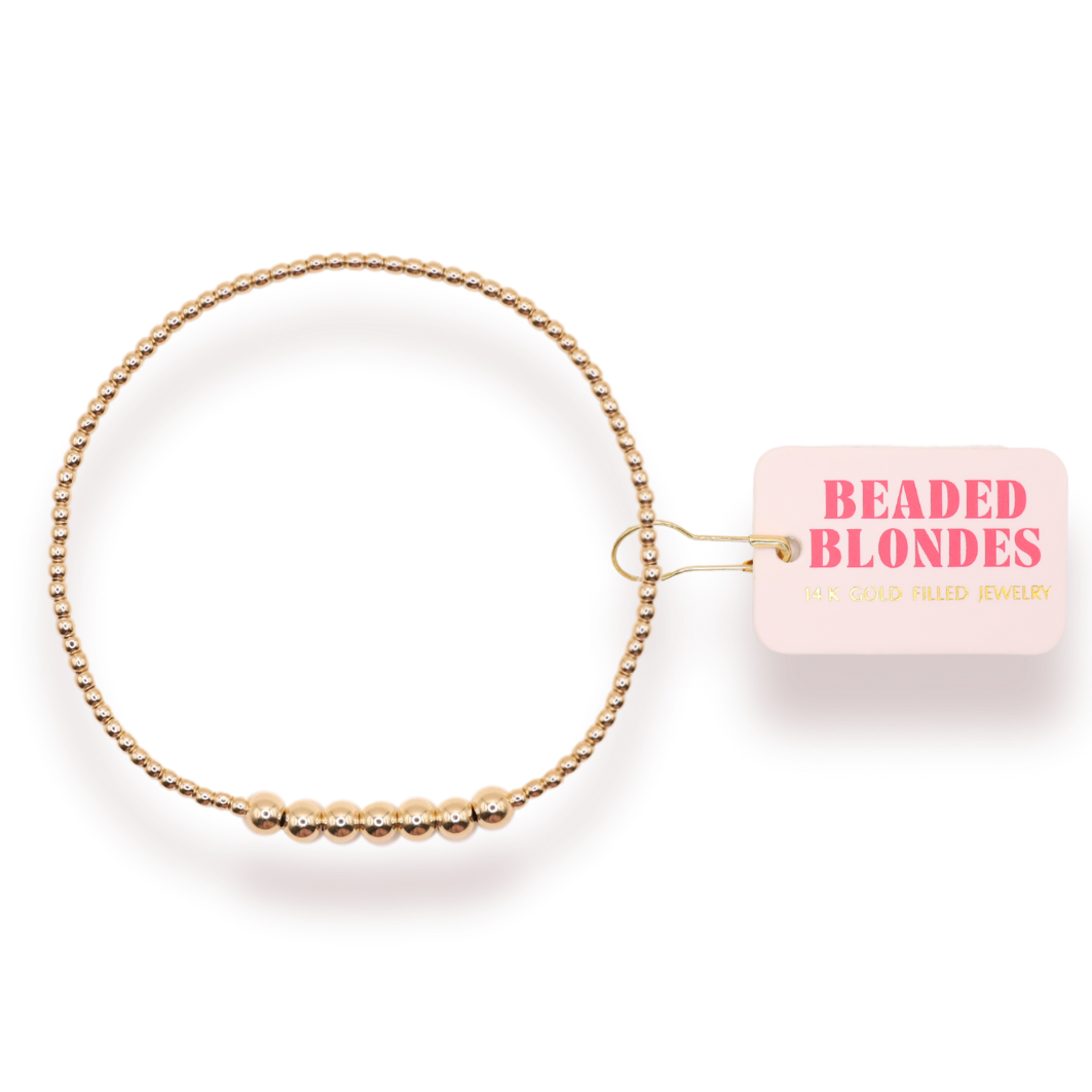 Dainty Lucky Bracelet-Beaded Blondes-The Twisted Chandelier