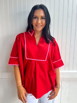 Kennedy Solid Short Sleeve Top
