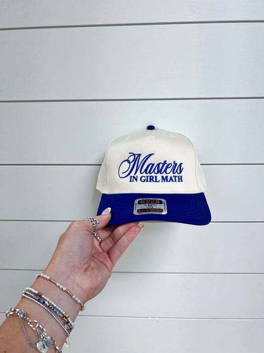 Girl Math Embroidered Trucker Hat-LC Elizabeth-The Twisted Chandelier