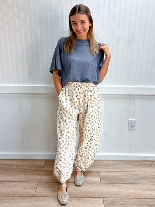 Mabel Floral Printed Barrel Pants-Pants-Mittoshop-bottoms,Fall Favorites,FD 10/09/26,NewArrival-The Twisted Chandelier