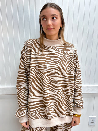 Zaria Zebra Oversized Mock Neck Sweater-Top-Mittoshop-Fall Favorites,FD 10/09/26,NewArrival,Tops Collection-The Twisted Chandelier