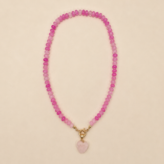 Natural Stone Semi-Precious Glass Mixed Necklace-Necklace-JOSSLYN by wall to wall-40NK9702-The Twisted Chandelier