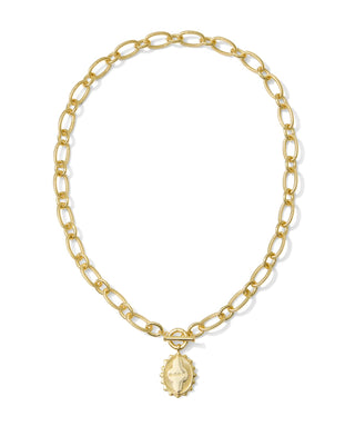 Kendra Scott Mama Link And Chain Necklace Gold-Necklace-Kendra Scott-N01483GLD-The Twisted Chandelier
