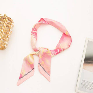 Soft Silky Skinny Twilly Scarf Necklace Wrap-JOSSLYN by wall to wall-The Twisted Chandelier