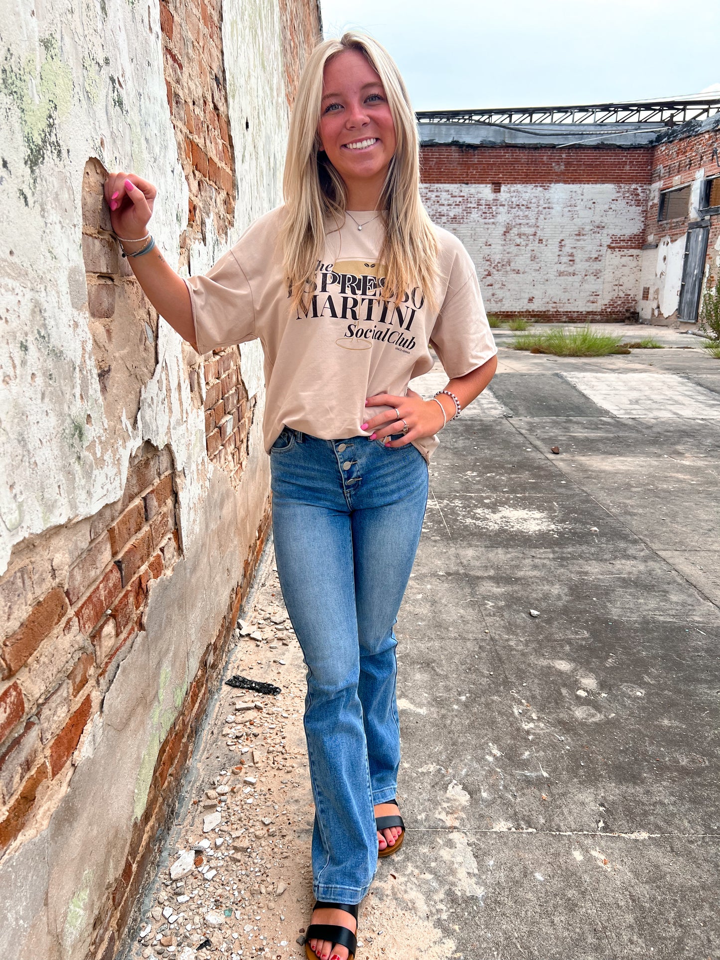 The Espresso Martini Social Club Tee-Top-Southern Grace Wholesale-7821B, BIN A4, Tops Collection-The Twisted Chandelier