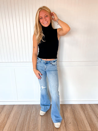 Mikayla Sleeveless Turtle Neck Sweater Top-Active Basic | Active USA-FD 12/08/25,Tops Collection-The Twisted Chandelier