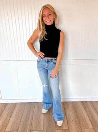 Mikayla Sleeveless Turtle Neck Sweater Top-Active Basic | Active USA-FD 12/08/25,Tops Collection-The Twisted Chandelier