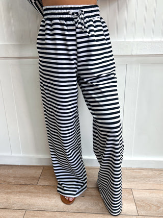 Lulu Mac Berkley Stripe Pants - Black-Outfit Sets-Girlie Girl Originals-bottoms,FD 09/16/26,NewArrival-The Twisted Chandelier