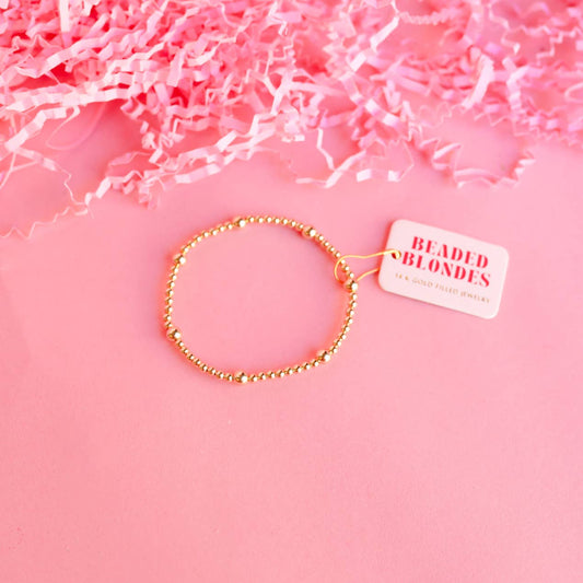 Olive Bracelet in Gold-Beaded Blondes-The Twisted Chandelier