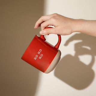 Ho Ho Ho Red Stoneware Coffee Mug - Christmas Decor-Sweet Water Decor-The Twisted Chandelier
