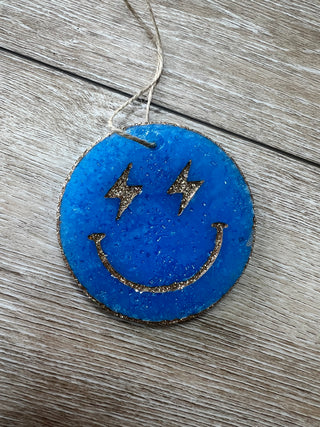 Lightning Smiley Car Freshie