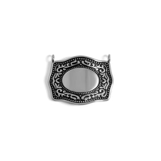 18K Gold PVD Stainless Steel Engravable Belt Buckle Charm-Stainless Steel Charm-WJW-Stainless-The Twisted Chandelier