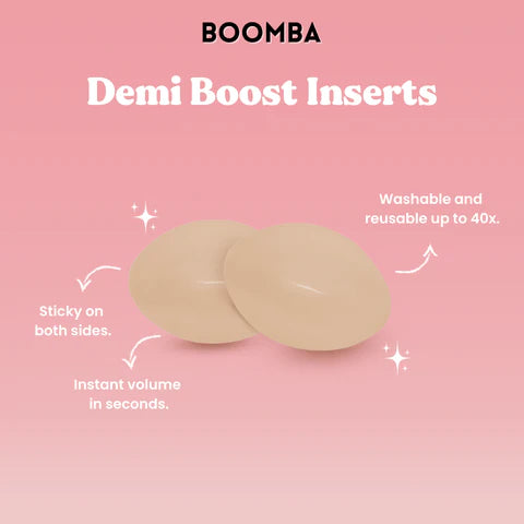 BOOMBA Demi Boost Inserts | Beige | BOOMBA-Sticky Bra-BOOMBA--The Twisted Chandelier