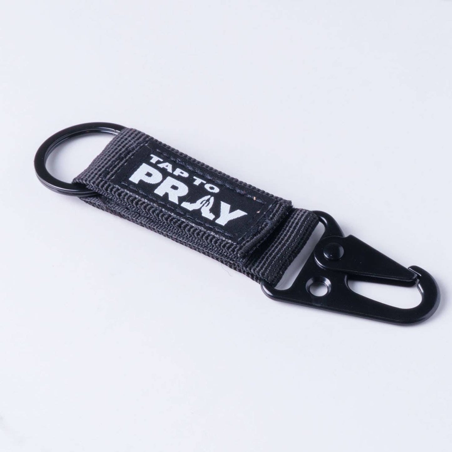 Tap To Pray™ - Tactical Carabiner Keychain-Versible-Black-The Twisted Chandelier