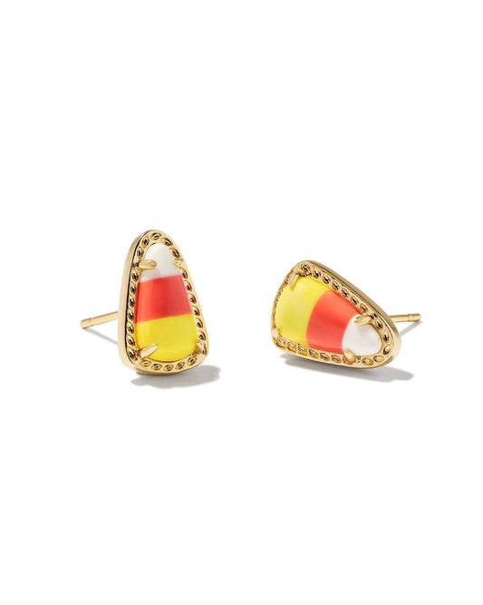 Kendra Scott Candy Corn Stud Earrings Gold Candy Corn Magnesite-Earrings-Kendra Scott-CR 09/05/24, E00568GLD, FD 09/10/24-The Twisted Chandelier