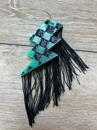 Fringe Lightning Bolt Car Freshie