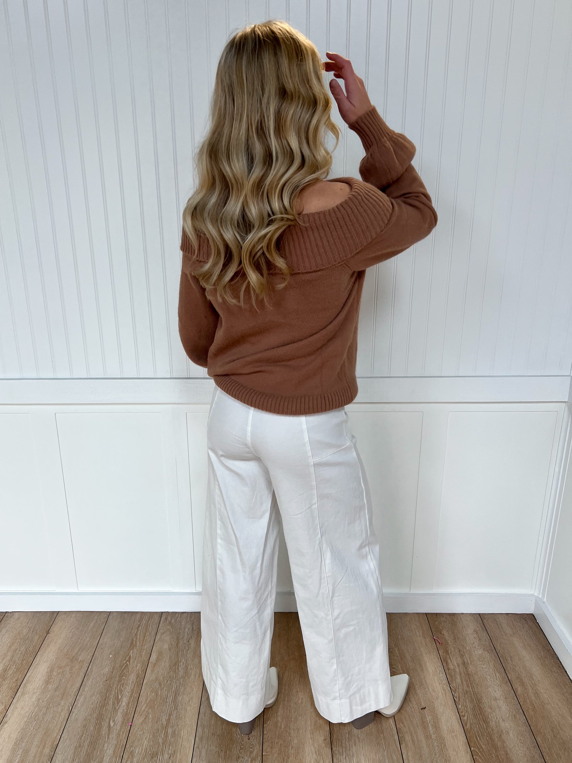 Fiona Wide Leg Full Length Stretchy Cotton Twill Pants-Apparel & Accessories-in february-08/28/25,BIN A2,bottoms,CR 04/16/25,FD 05/13/25,OGP 69.99-The Twisted Chandelier