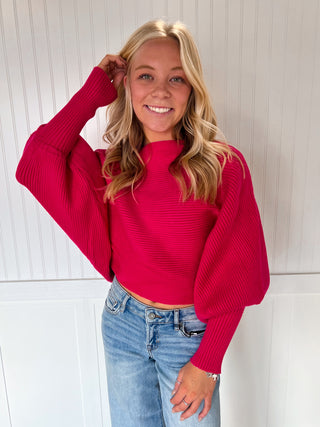 Hollie Boat Neck Elegant Ribbed Knitted Loose Sweater-Vine & Love-02/10/26,OGP 59.99,Tops Collection-The Twisted Chandelier