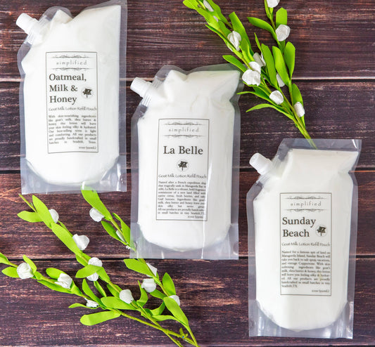 Simplified 20 oz Lotion Refill Bag - Coconut Lime Verbena-Simplified Soap-The Twisted Chandelier