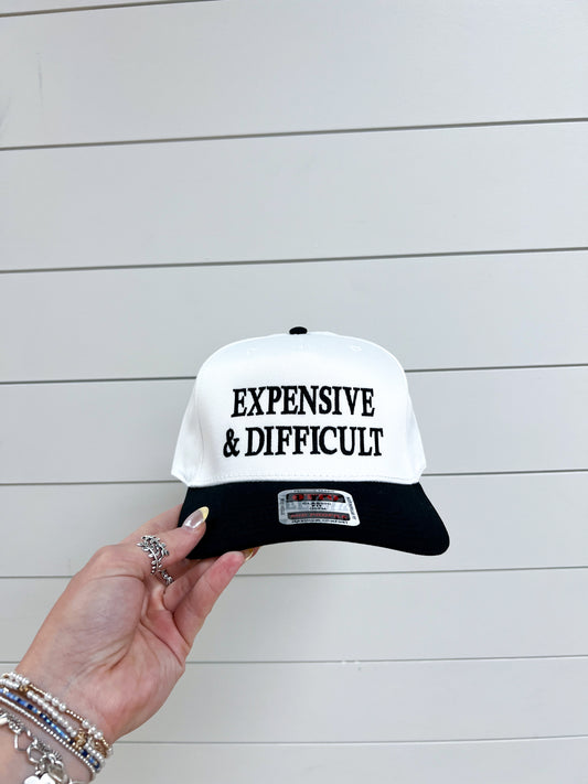 Expensive & Difficult Embroidered Trucker Hat-LC Elizabeth-The Twisted Chandelier