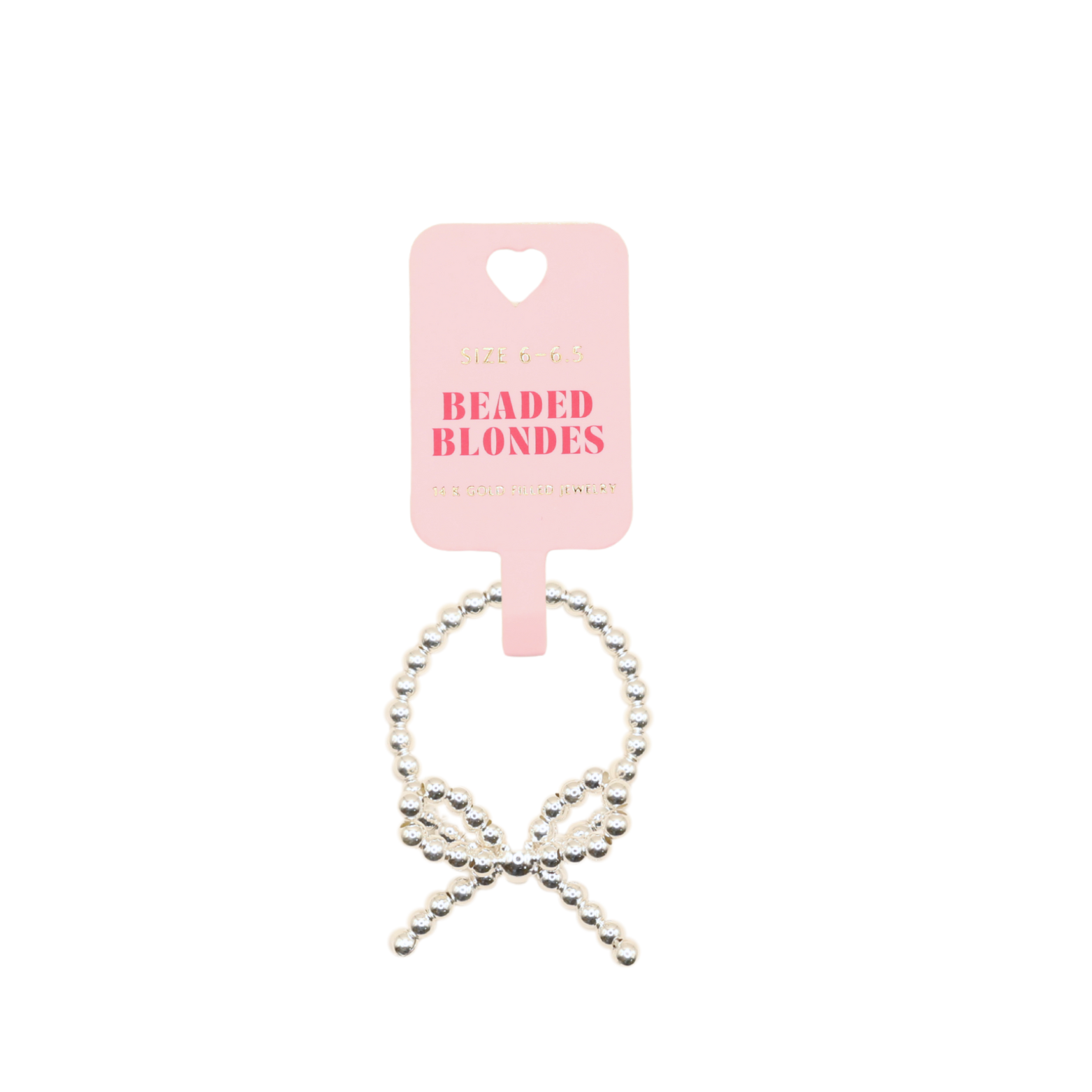 Silver Bow Ring-Beaded Blondes-The Twisted Chandelier