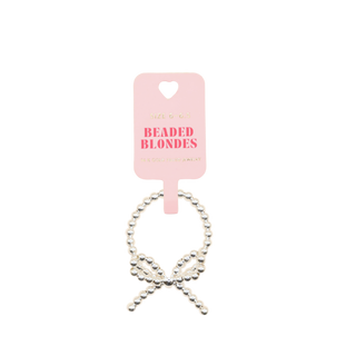 Silver Bow Ring-Beaded Blondes-The Twisted Chandelier