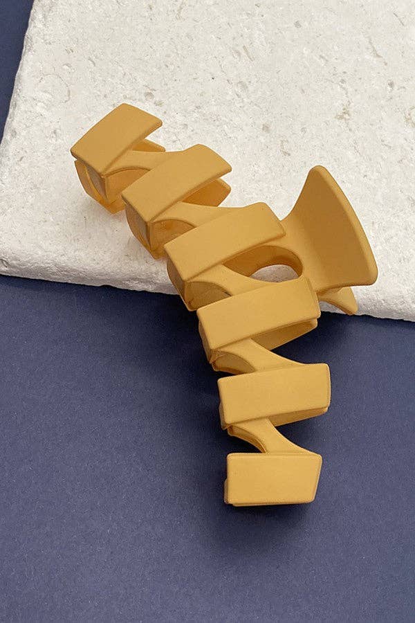 Matte Jumbo Wavy Non Slip Hair Claw Clip-JOSSLYN by wall to wall-40H389-The Twisted Chandelier