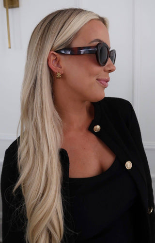 Chansutt Pearl Small Gold Rolly Hoops-CHANSUTTPEARLS-The Twisted Chandelier