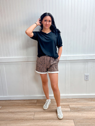 Emmy Puff Sleeve Solid Ribbed Top with Stitch-Shirts & Tops-HEIMISH-FD 05/12/26,Tops Collection-The Twisted Chandelier