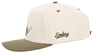 Men's Cream and Green Bass Hat-Hat-Embry Outdoors-NewArrival-The Twisted Chandelier