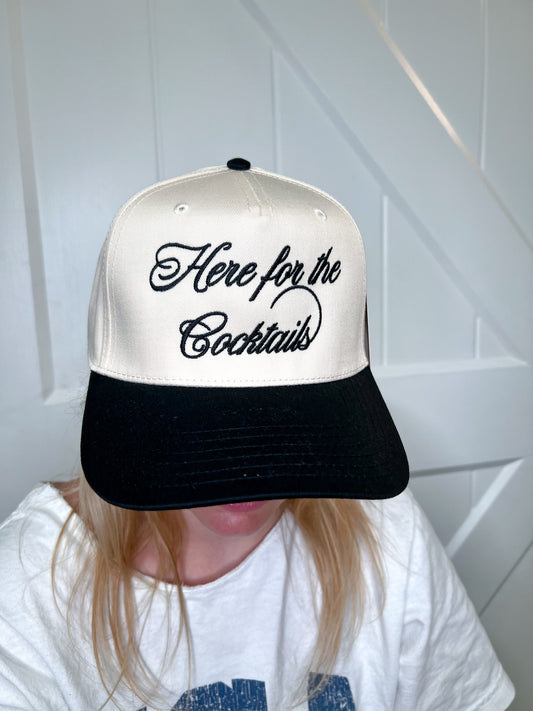 Here For the Cocktails Two-Toned Vintage Hat-Katydid-The Twisted Chandelier