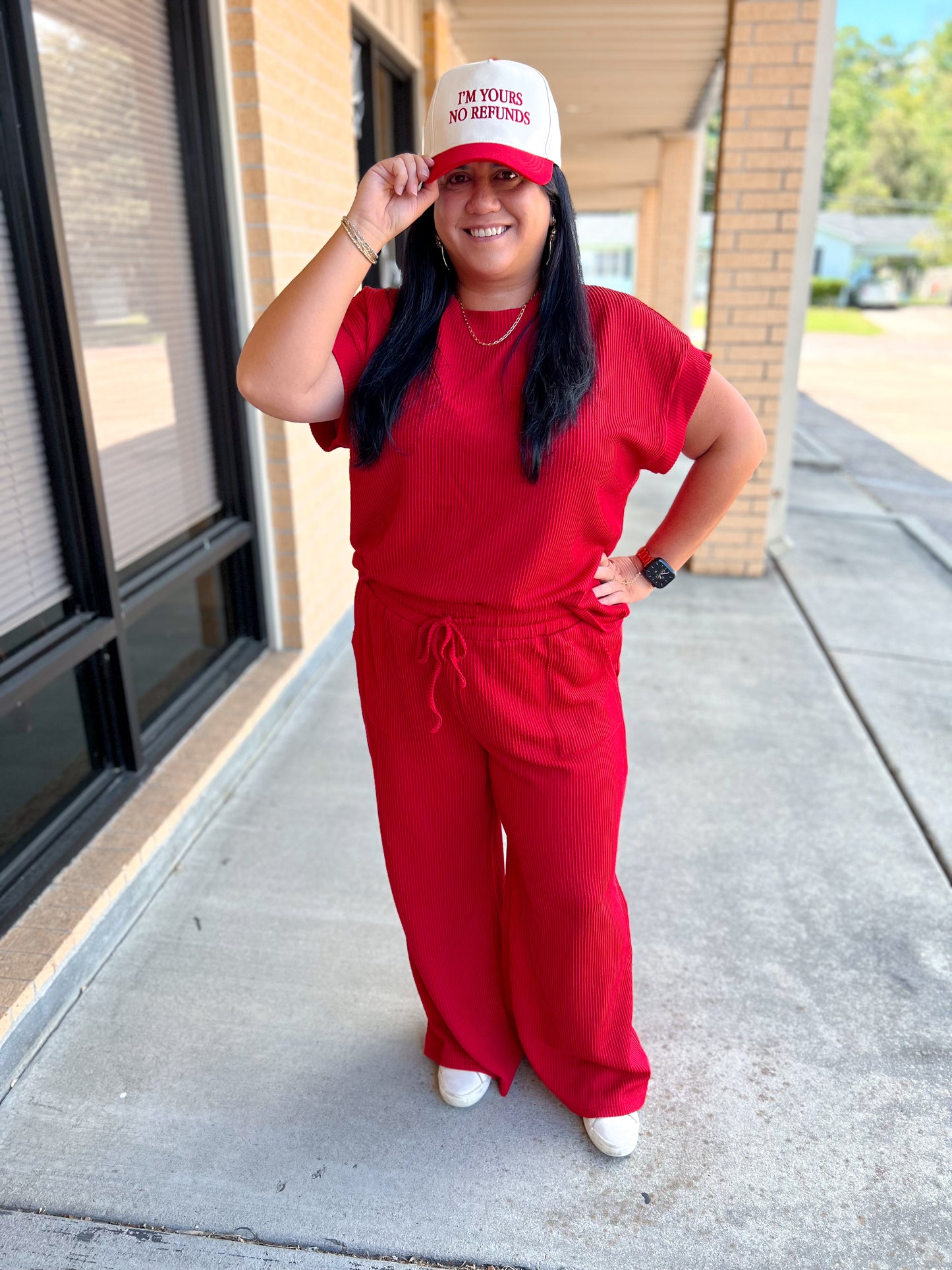 I'm Yours No Refunds Embroidery Cap-Fashion City-fd 08/08/25-The Twisted Chandelier