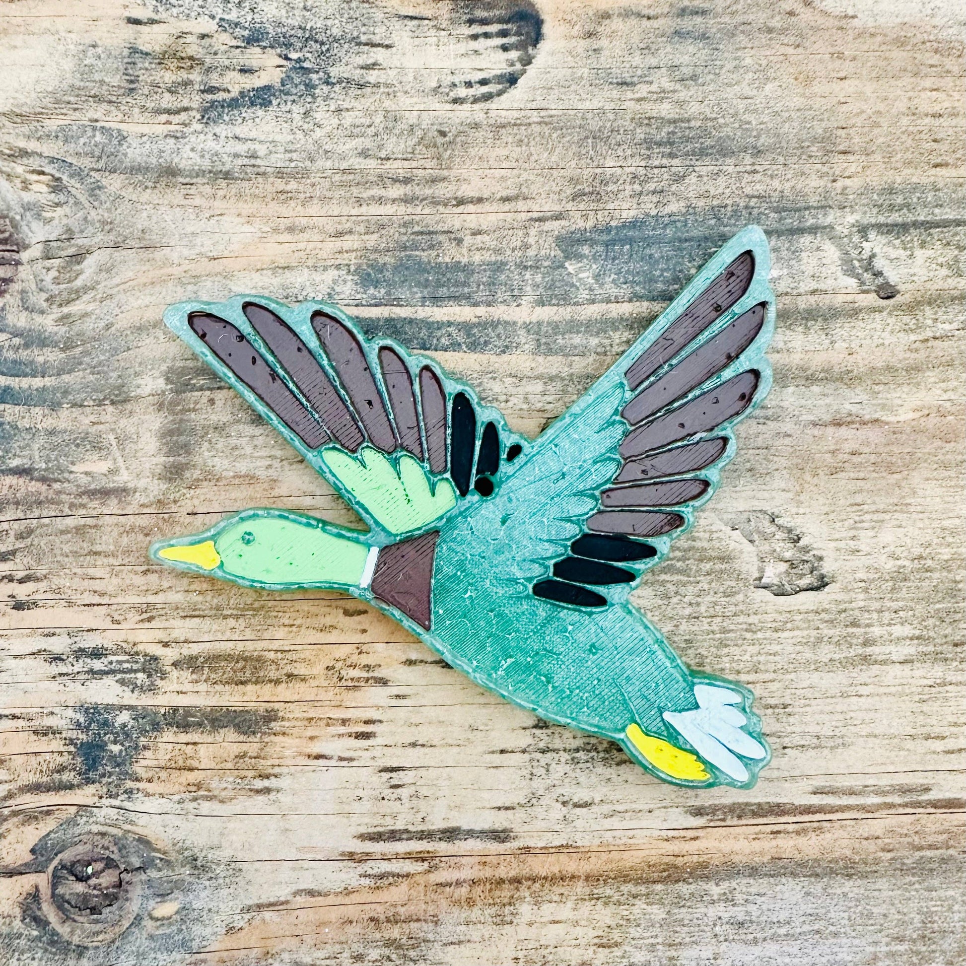 Men’s Mallard Duck Car Freshie: Leather-Southern Creek Wholesale-The Twisted Chandelier