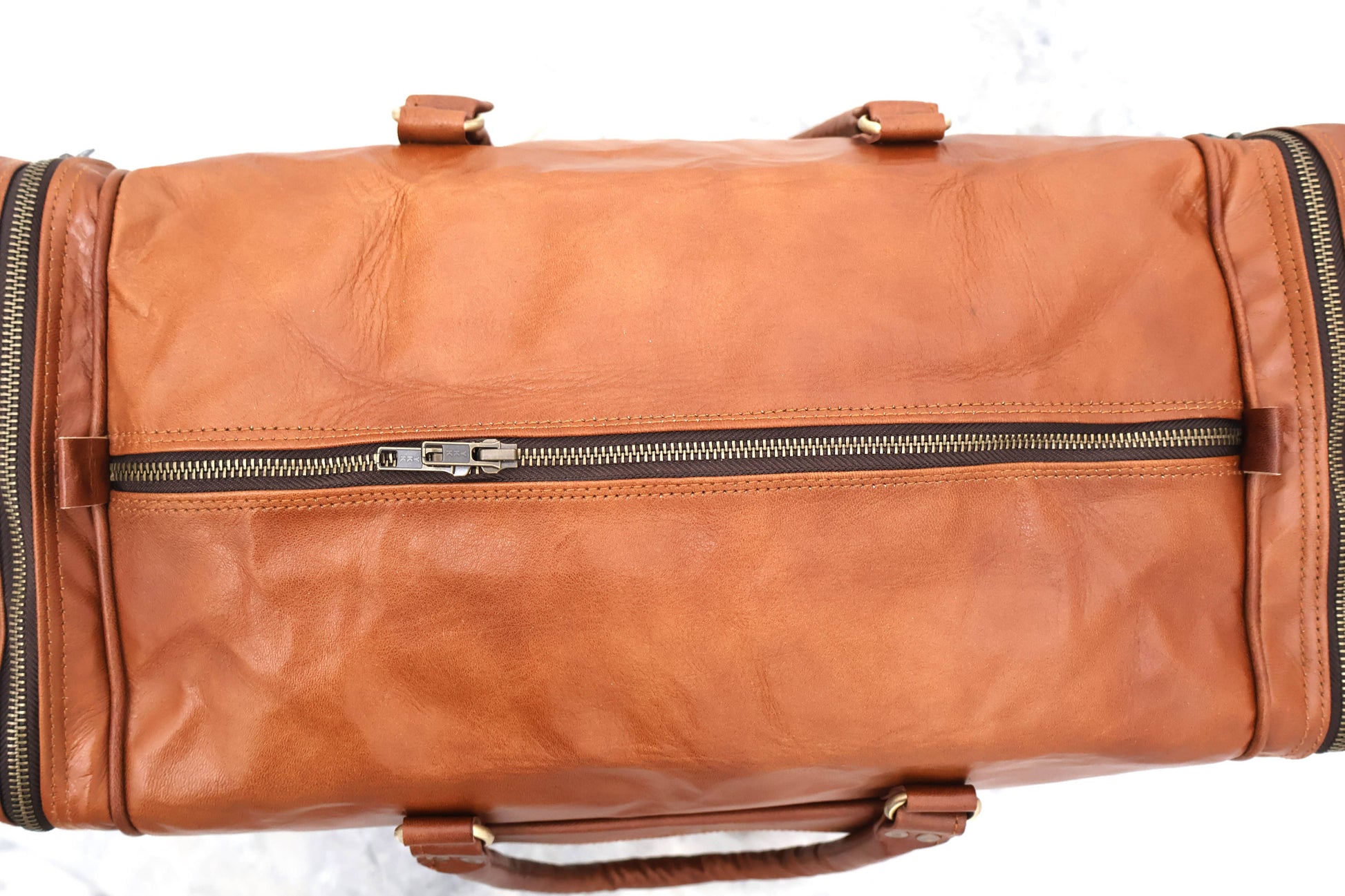 Genuine Leather Duffle Bag Weekender Overnight Gym Bag-Billion Brothers-Men's-The Twisted Chandelier