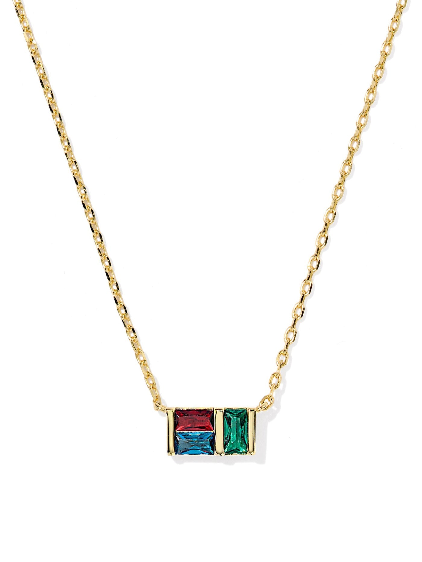 Kendra Scott Jamie Short Pendant Necklace Gold Multi Mix-Kendra Scott-N01338GLD-The Twisted Chandelier