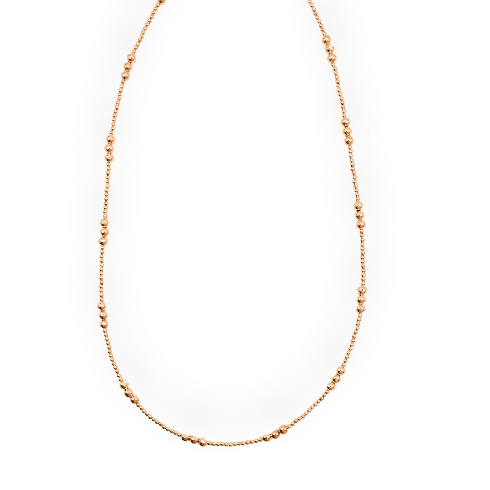 ILY Gold Beaded Necklace-Beaded Blondes-The Twisted Chandelier