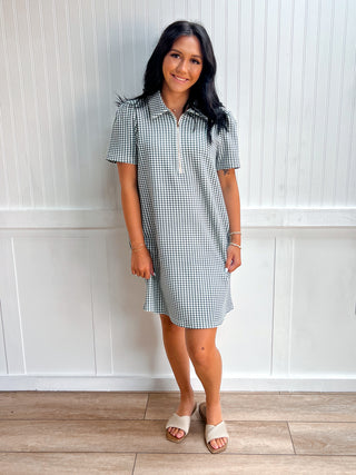 Amelia Gingham Midi Dress-Dress-ENTRO-DJR,FD 07/08/26-The Twisted Chandelier