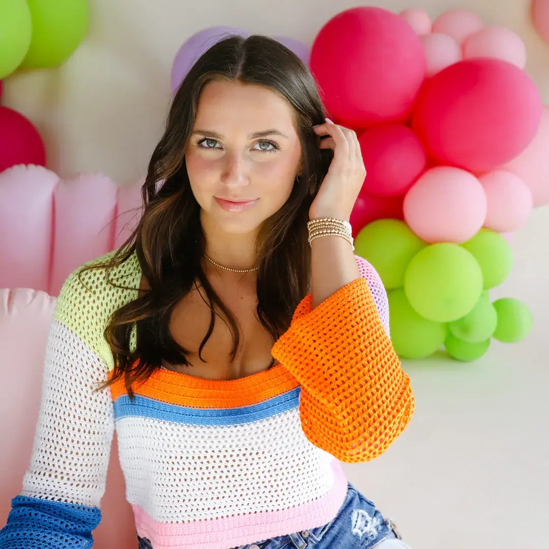 3MM Gold Beaded Necklace-Beaded Blondes-The Twisted Chandelier